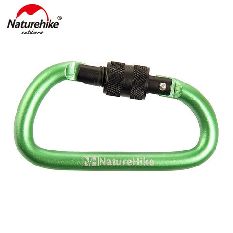 NatureHike Multicolo 6cmD-shaped Aluminum alloy  Hiking Climb Carabiner Hook Quick Release Hanging Buckle