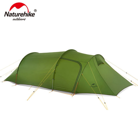 Naturehike Ultralight Opalus Tunnel Tent for 2~4 Persons 20D/210T Fabric Camping Tent  with Free Footprint NH17L001-L