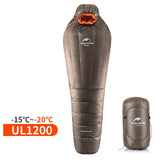 Naturehike Mummy Sleeping Bag Ultralight Camping Adult Warm Winter -20~-10 Degree NH17U800-L