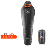 Naturehike Mummy Sleeping Bag Ultralight Camping Adult Warm Winter -20~-10 Degree NH17U800-L