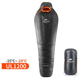 Naturehike Mummy Sleeping Bag Ultralight Camping Adult Warm Winter -20~-10 Degree NH17U800-L