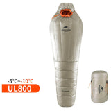 Naturehike Mummy Sleeping Bag Ultralight Camping Adult Warm Winter -20~-10 Degree NH17U800-L