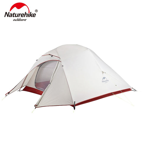 Naturehike Cloud Up Series 20D Nylon Ultralight Camping Tent Waterproof Wind-proof HikingTent For 3 Person NH18T030-T