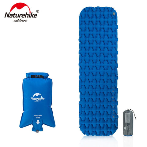Naturehike Nylon TPU Sleeping Pad Lightweight Moisture-proof Air Mattress Portable Inflatable Mattress Camping Mat NH19Z032-P