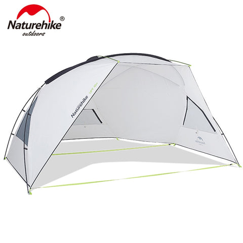 Naturehike Gnie Beach Tarp With Poles Outdoor Camping Tent Sun Shelter Awning UPF40  NH18Z001-P