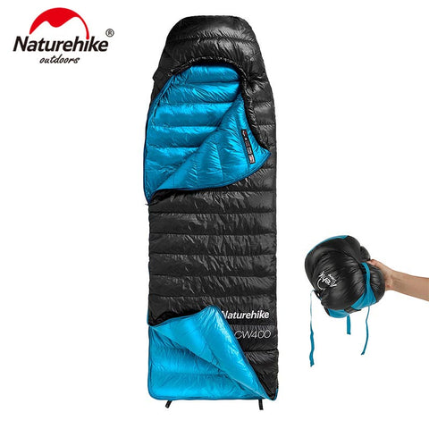 Naturehike CW400 Envelope Type White Goose Down sleeping bag Winter Warm Sleeping Bags  NH18C400-D
