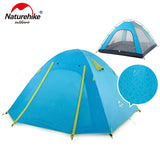 NatureHike P Series Classic Camping Tent 210T Fabric For 4 Persons  UPF 50+ NH18Z040-P