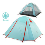 NatureHike P Series Classic Camping Tent 210T Fabric For 4 Persons  UPF 50+ NH18Z040-P