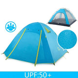 NatureHike P Series Classic Camping Tent 210T Fabric For 4 Persons  UPF 50+ NH18Z040-P