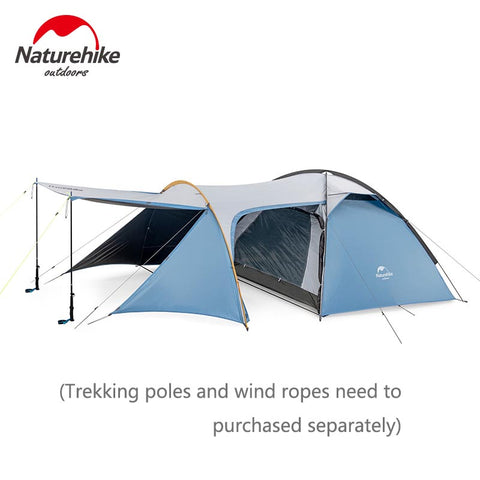 Naturehike Knight  Camping Tent Large Space 3 Persons Travel Windproof Rain Tent NH19G001-Y